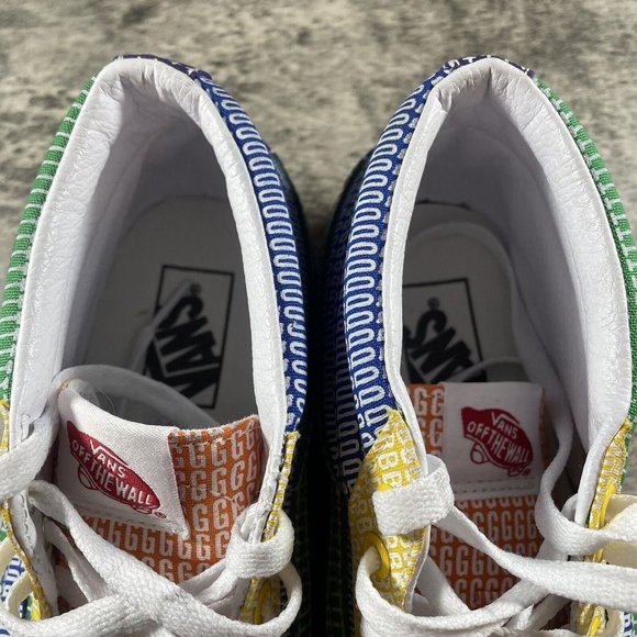 VANS Sk8-Mid PRIDE LGBTQ+ Gay Rainbow Skate Colorblock Shoes Size M 8 W 9.5 - Picture 9 of 10
